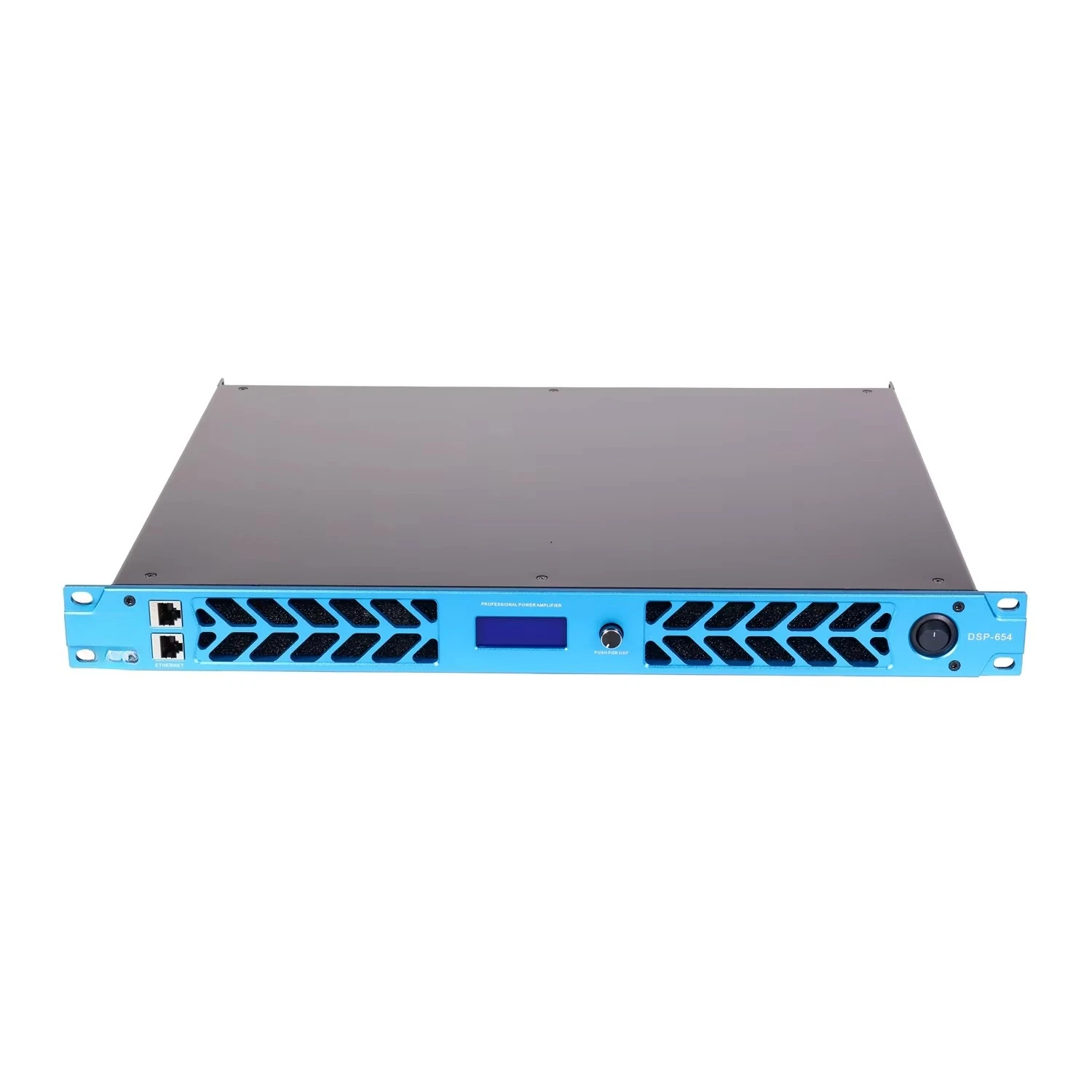 4CH Dsp-654 Digital Power Amplifier 1U 650W Portable Easy Operation Light Stage Sound Equipment Events