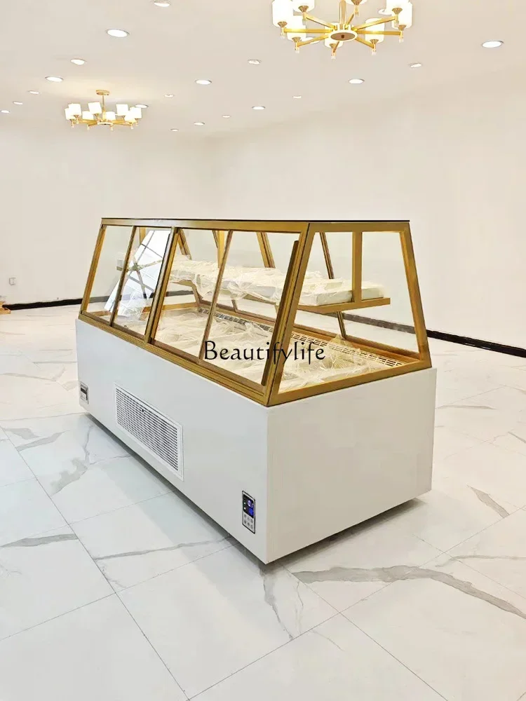 FGPreserved Fruits Refrigerated Display Cabinet Snack Shelf Dried Fruit Curved Middle Island Cabinet