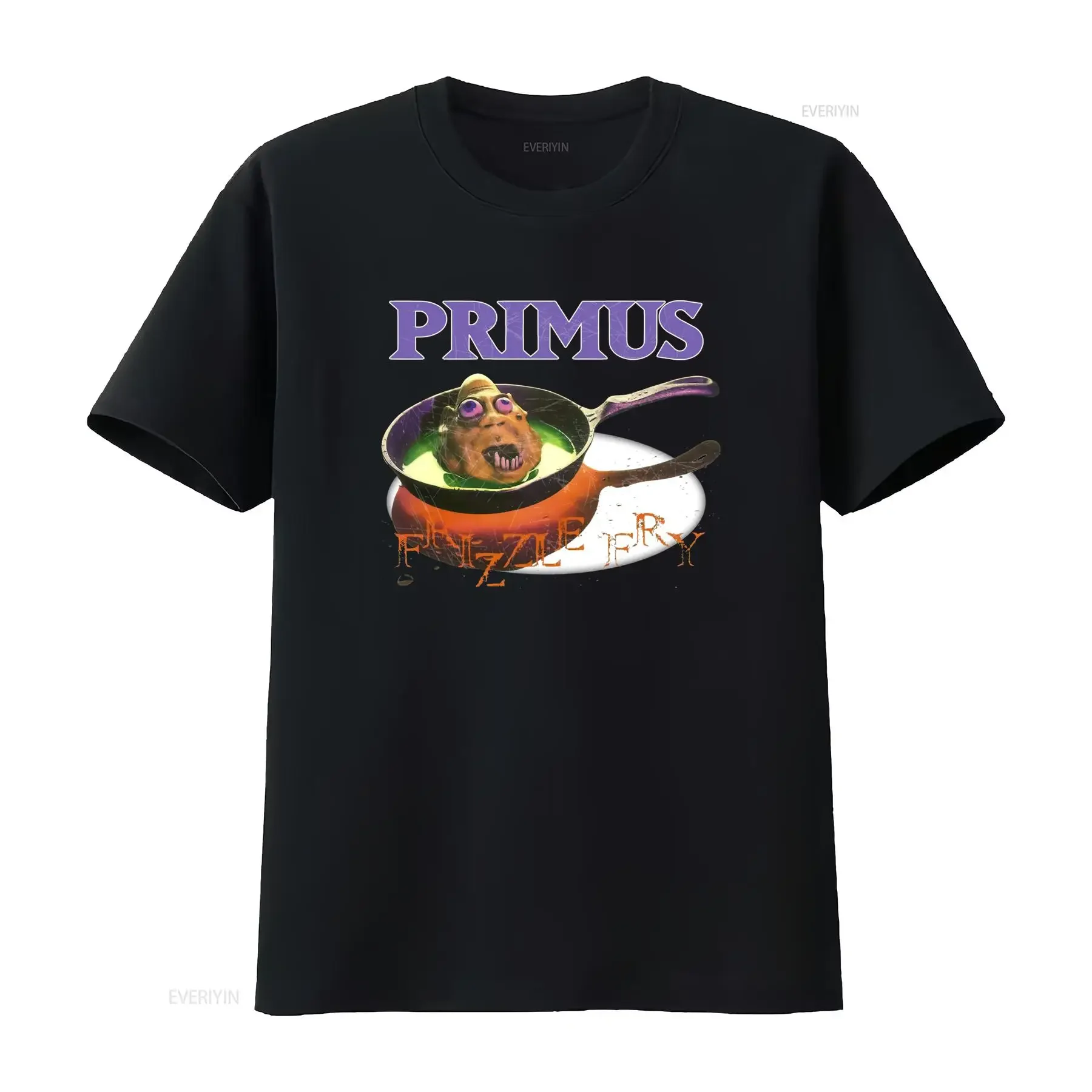 Primus Frizzle Fry Band T Shirt Print Rock Music Sizes S 5XL vintage Washed Stylish Casual homme designer clothes Stretched