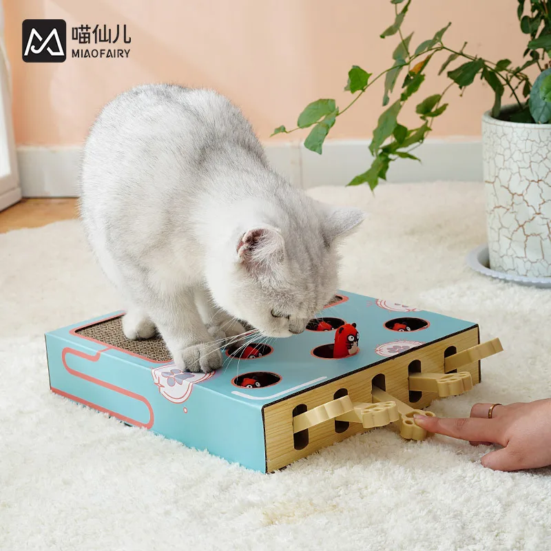 Groundhog cat toy cat claw board nest grinding claw artifact corrugated paper cat claw board cat supplies