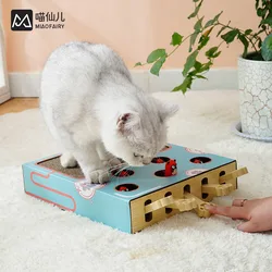 Groundhog cat toy cat claw board nest grinding claw artifact corrugated paper cat claw board cat supplies