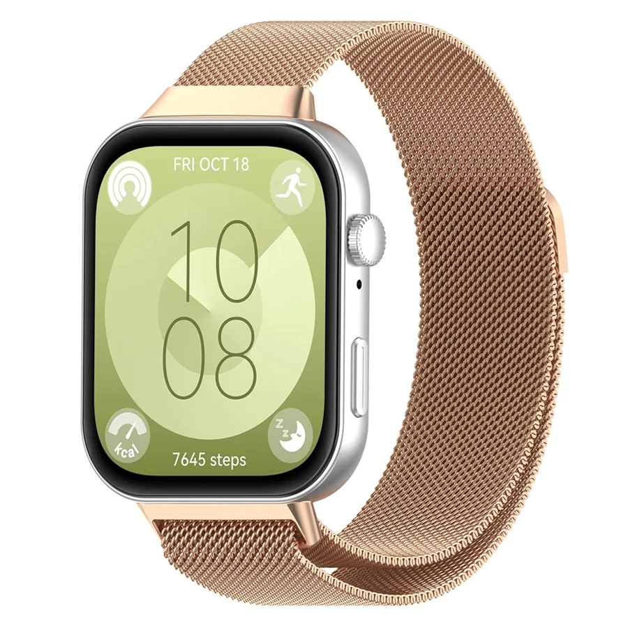 Magnetische Milanese band voor Huawei Watch Fit 3/4/4Pro/5/5Pro armband polsband voor Huawei Fit 3 4 5 Pro roestvrijstalen band