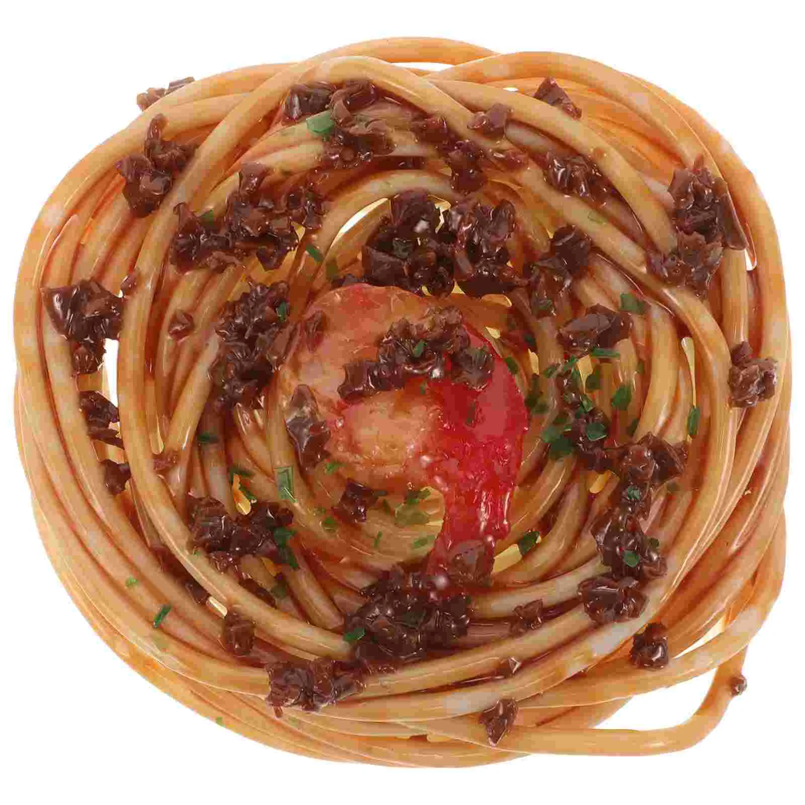 Realistic Simulation Spaghetti Pasta Noodles Fake Food Model For Home Party Decoration Photography Props Kitchen Display