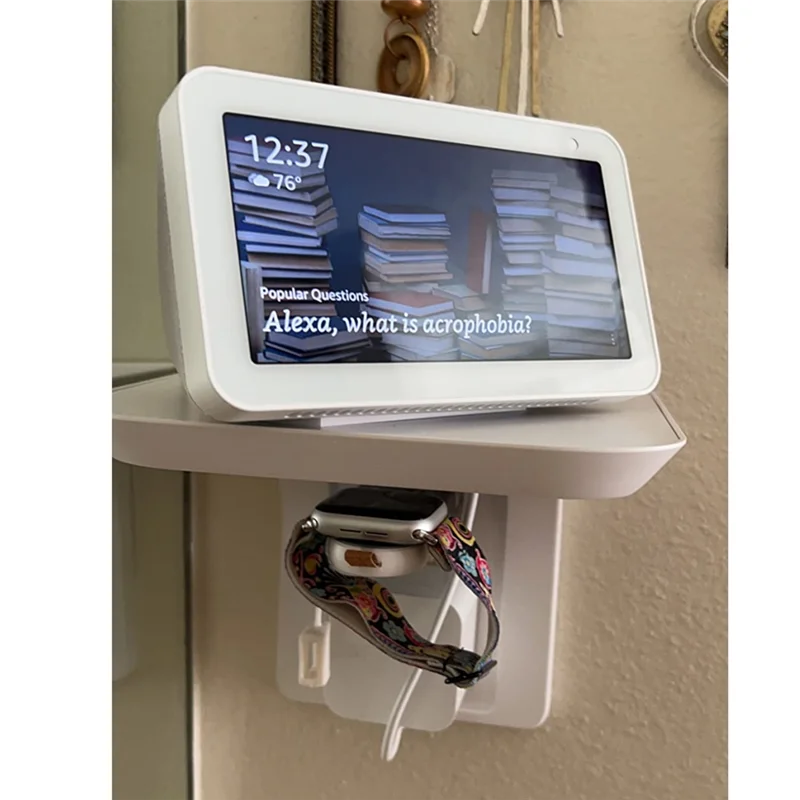 Suporte de parede para echo show 5 echo show 8, suporte de alto-falante giratório ajustável, acessórios para alto-falantes inteligentes