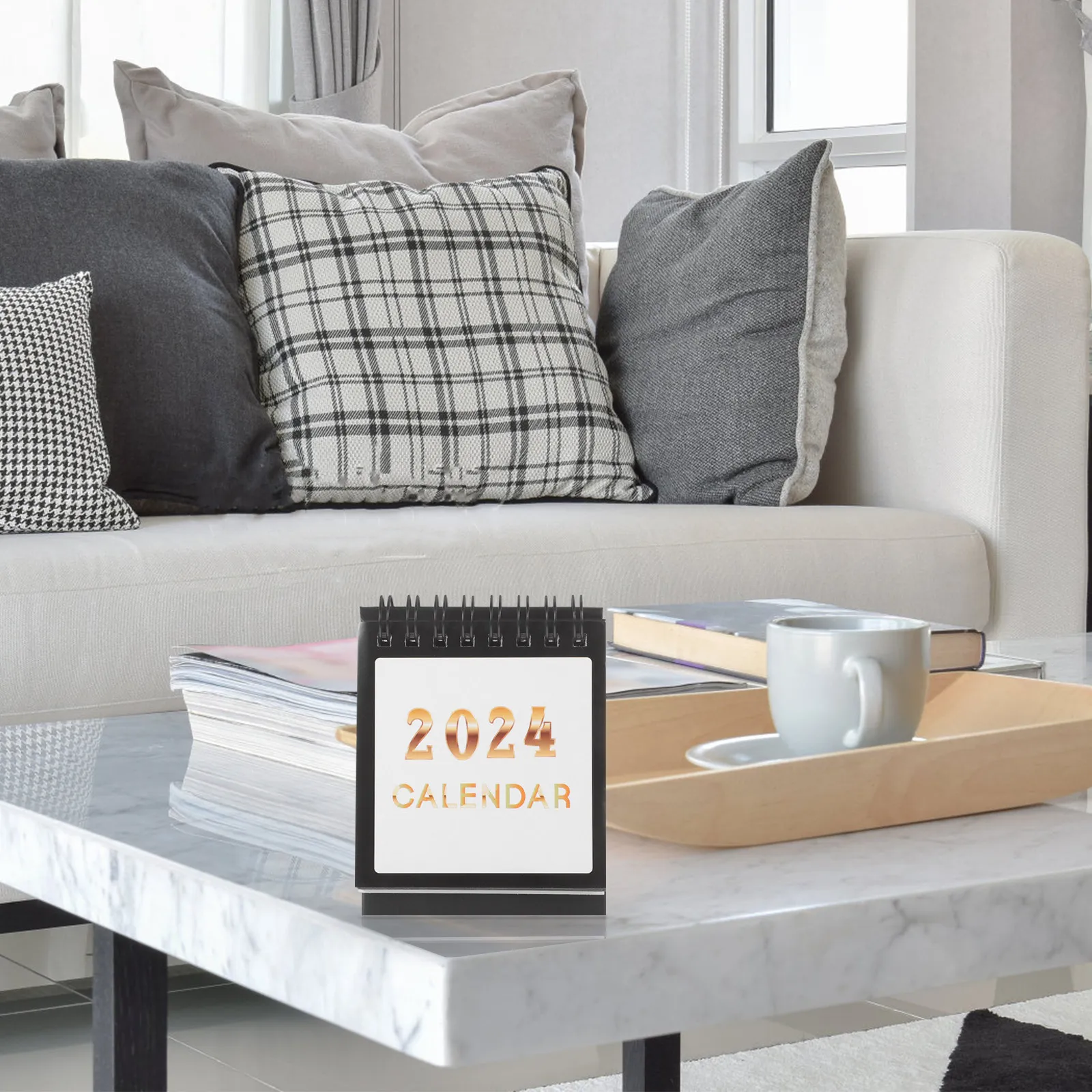 

Настольный календарь-ежедневник на 2024 год, портативный, минималистичный, для офиса и дома, планировщик расписания, декор для стола