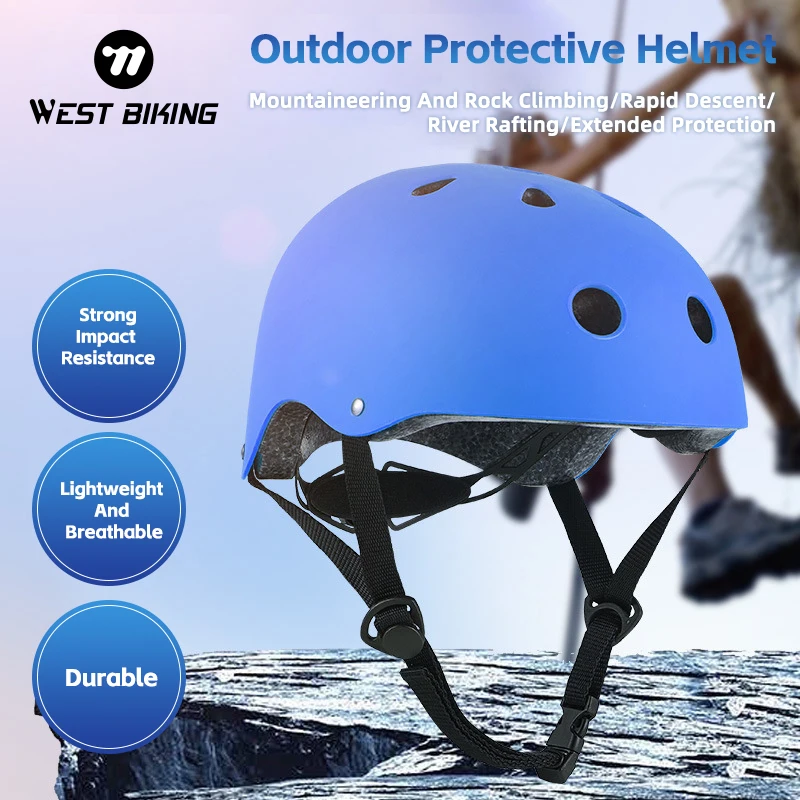 

WEST BIKING Ventilation Helmet Adult Children Outdoor Impact Resistance for Bicycle Cycling Rock Climbing Skateboarding Cap