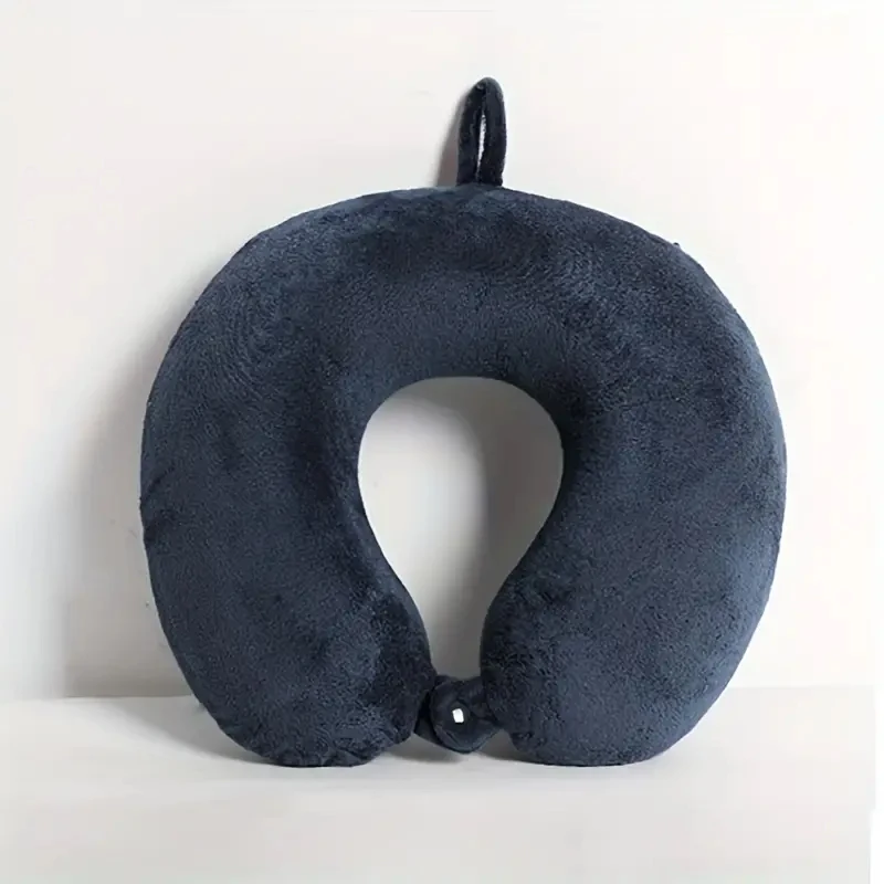 Simple fashion plush U-shaped pillow driving travel neck pillow nap pillow comfortable relief fatigue