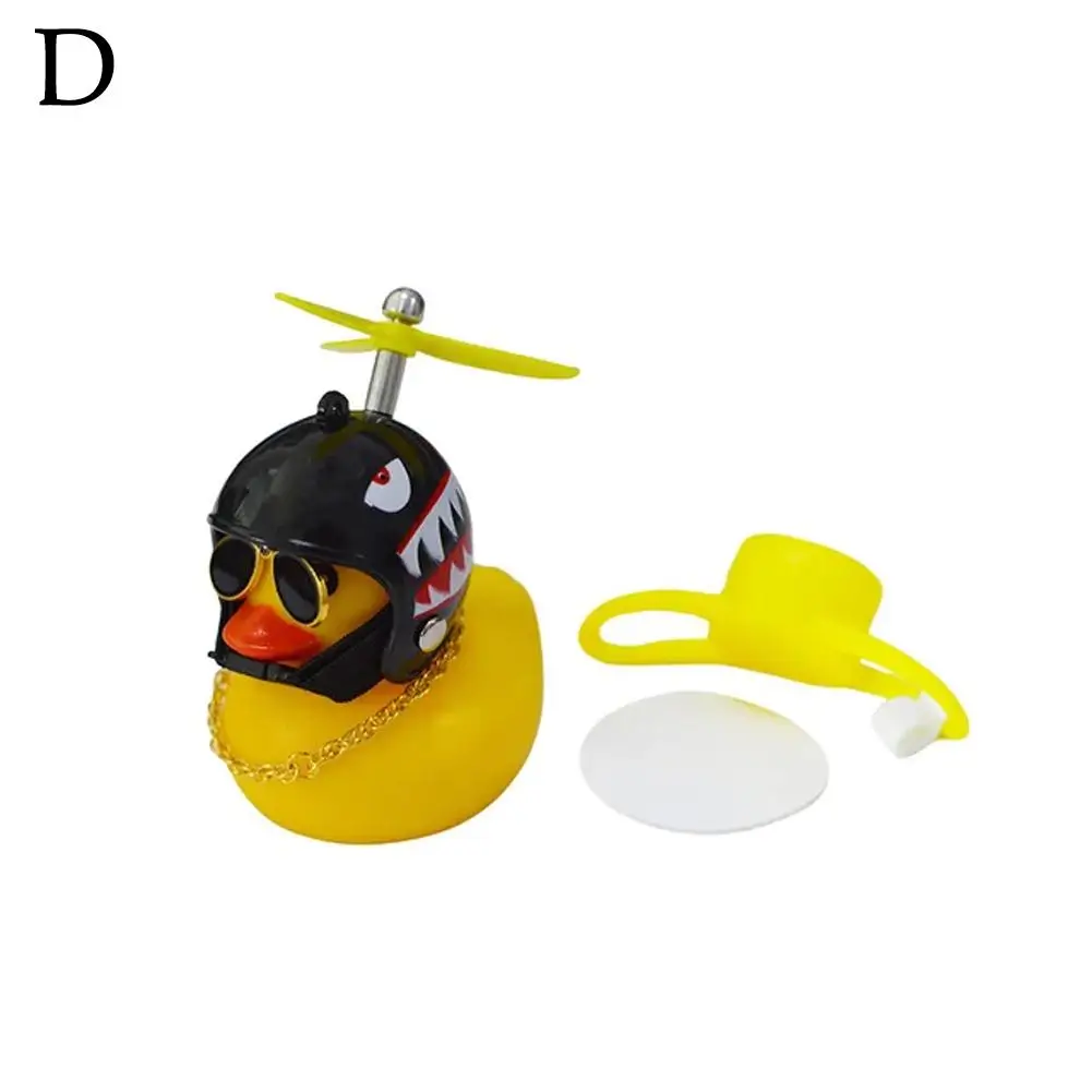 Für kleine gelbe Ente Ornamente Fahrrad gebrochen Wind Ente Helm Dekoration Elektro fahrzeug Auto zentrale Steuerung niedliche Ornamente – Detail 20