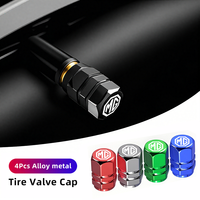 4Pcs Car Wheel Tire Valve Caps Dust Covers Accessories For Morris Garages MG ZS 5 7 6 Cyberster MG4 EV ES5 HS ONE GT GS MG3 EZS