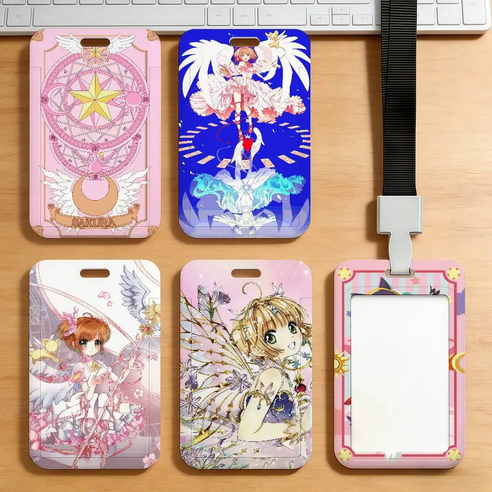Comic Cardcaptor Sakura Card Holder Student Campus Meal Cards Public Transport Subway Cardcase
