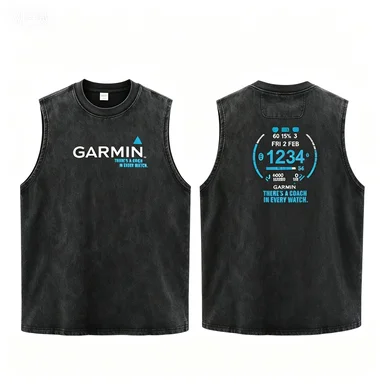 Oversized Washed Black Running Tank, "Run Malaysia" Inspired Print, Athlete Streetwear Sleeveless Vest image 2