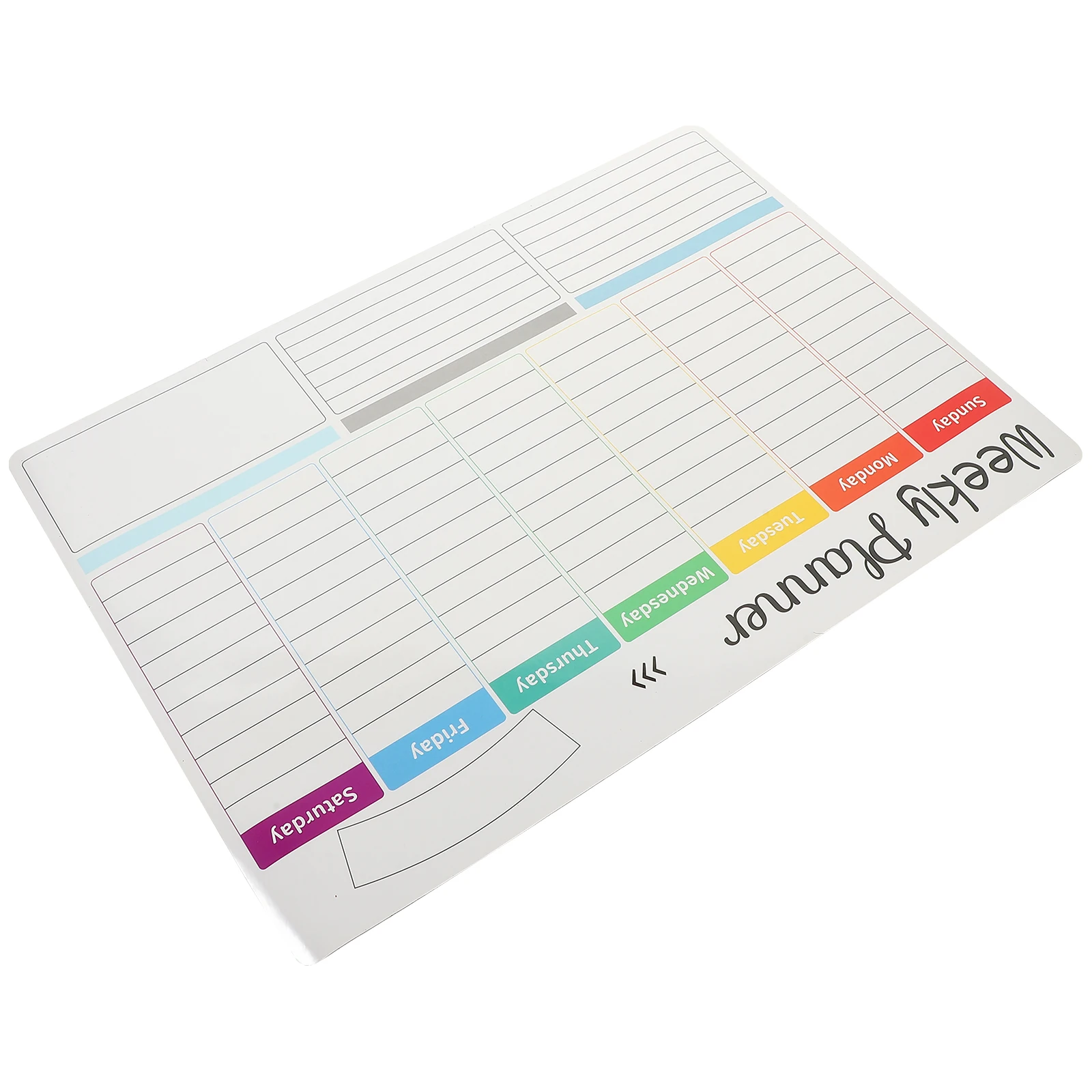 

White Calendar Stickers A3 Size Soft Magnetic Fridge Board Dry Erase Weekly Planner Reusable Kitchen Whiteboard Schedule