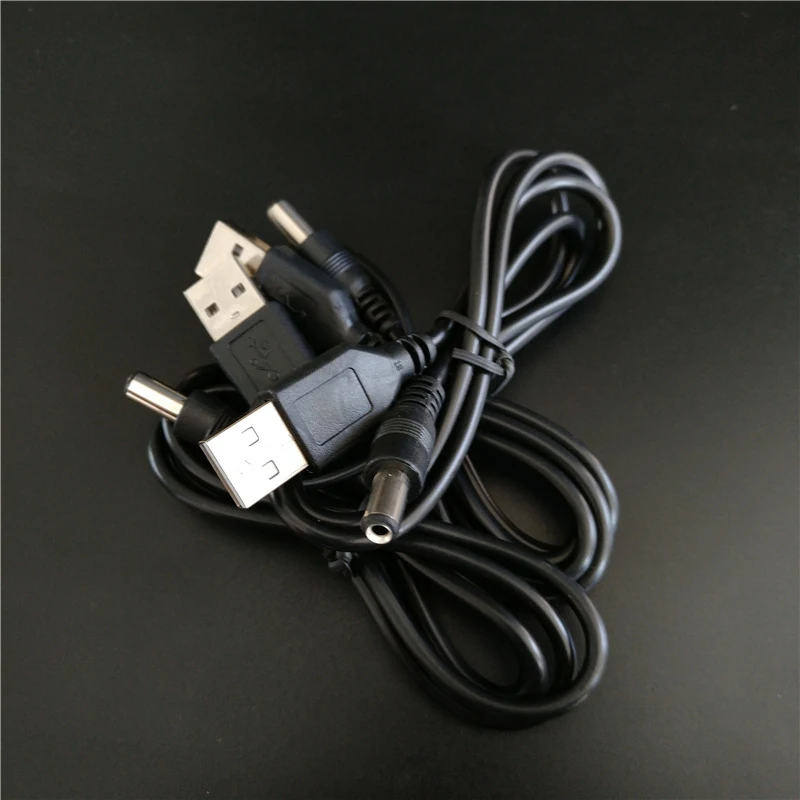 100CM Cable Length 5V-8.4V Turn Lights USB Power Cable To DC Round Hole 5.5MM 2.1MM Plug USB Power Cable Charging Cable