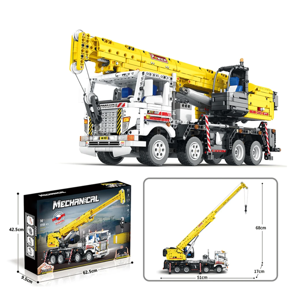 

Remote Control Crane Trolley Building Blocks for Adult, 2206 Pcs Crane Truck Model Toy Set Construction Vehicle Toy Gift for Kid