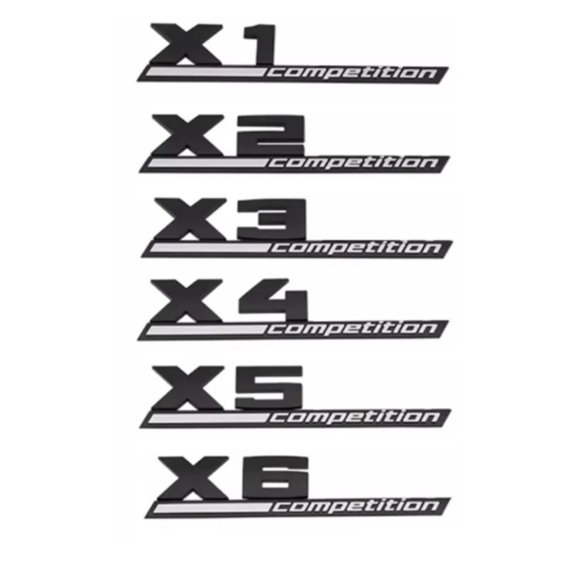 Emblema 3D ABS para Maletero de Coche, Edición Thunder, Adhesivo para BMW Serie Competition M1 M2 M3 M4 M5 M6 M7 M8 X1M X2M X3M X4M X5M X6M