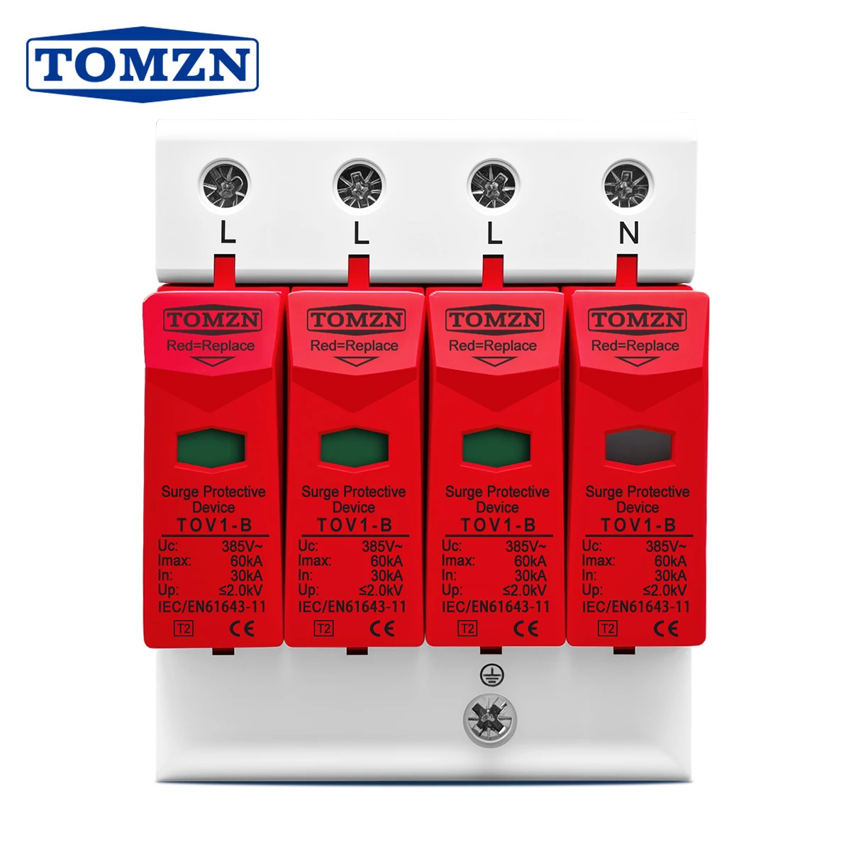 

Защитник от перенапряжения TOMZN TZG40-B 3P+N