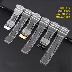 Watchband Strap For GAX-100 GW-8900 GLS-100 GA100 GA 110 120 150 200 300 400 700 GD100/110/120 Sport Transparent W