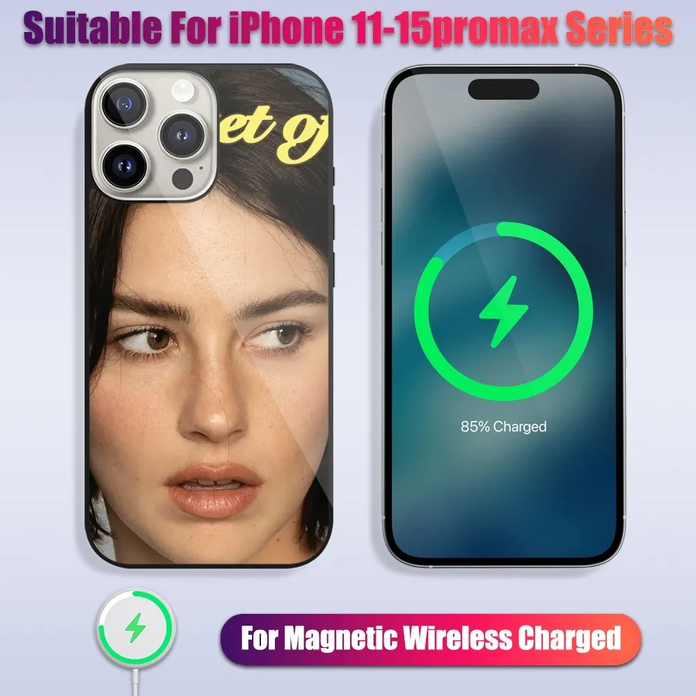 Singer Gracie Abrams The Secret of Us Phone Case For iPhone 13 14 15 11 12 Pro Max Plus Glass Charging Magsafe Magnetic Cover