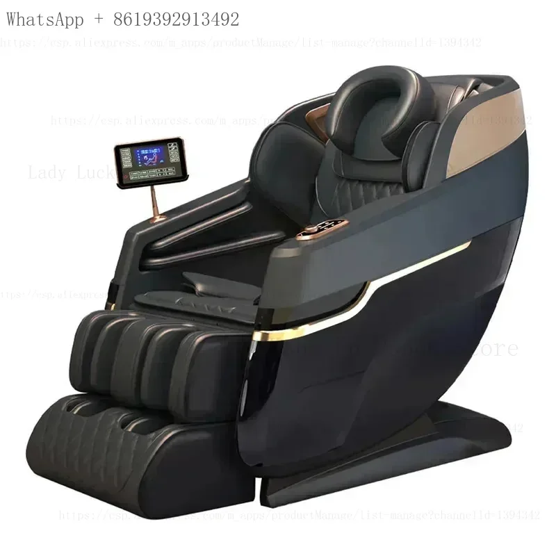 4D SL Tracking Massage Chair, Zero Gravity Recliner , Full Bodychair Airbag Massage Sofa, Office Chair with Touch Screen, 3-Year