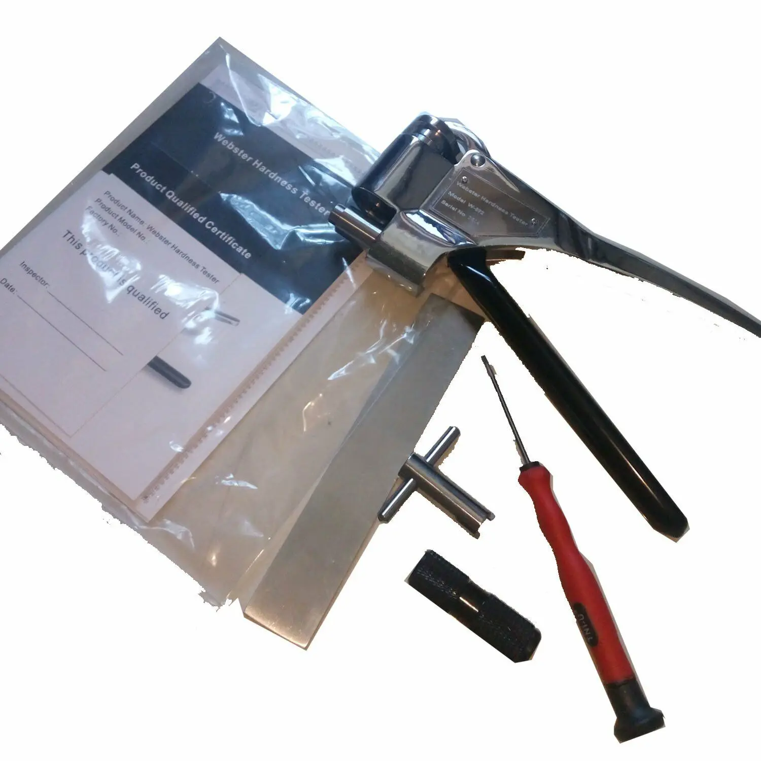 Medidor do verificador da dureza de webster com escala de medição 50 a 90hrb para o teste laminado de aço inoxidável da chapa de aço das folhas
