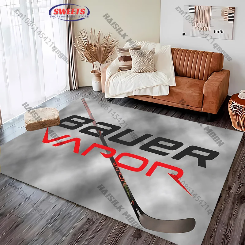1PC Ice Hockey Sports Theme B-Bauer Printed Carpet Living Room Bedroom Entrance Door Mat Sofa Rugs Great Gift Next Day Shipping