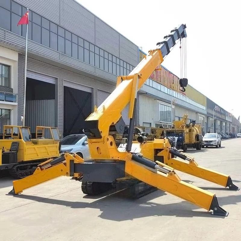 Wholesale Prices Telescopic Boom Hydraulic Remote Control Spider Crane Construction Tools Crawler Spider Crane