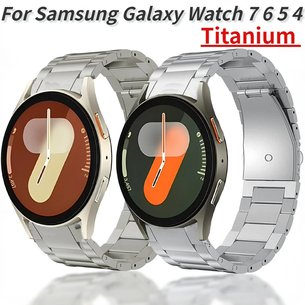 

Titanium alloy Strap for Samsung Galaxy Watch 7 6 5 4 40mm 44mm/6 Classic 47mm 43mm Metal Wrsitband for Galaxy Watch 5 Pro 45mm