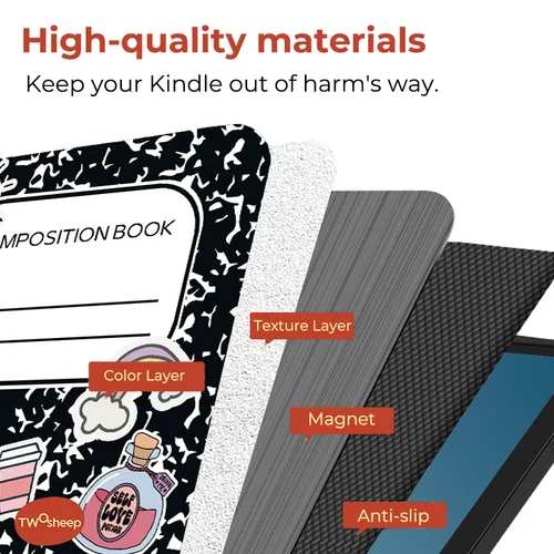 Imagen 2 del producto Funda Twosheep para Kindle Paperwhite 12th & 6/7/10/11th y para 2024 Nuevo Kindle 11th con funda protectora Auto-wake
