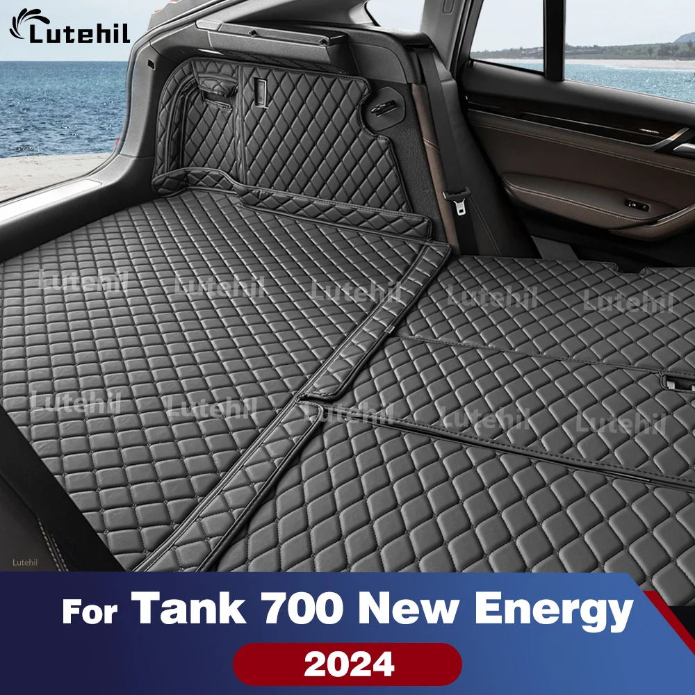 

Для Tank 700 New Energy 2024, автоматический коврик для багажника с полным покрытием, автомобильный антигрязный коврик, защитный коврик, грузовой вкладыш, аксессуары для интерьера