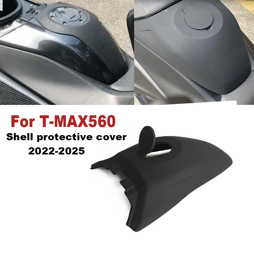 

﻿ For Yamaha T-MAX560 T-MAX 560 Motorcycle Fuel Tank Cap Cover Shell protective cover Rubber black 2022 2023 2024 2025