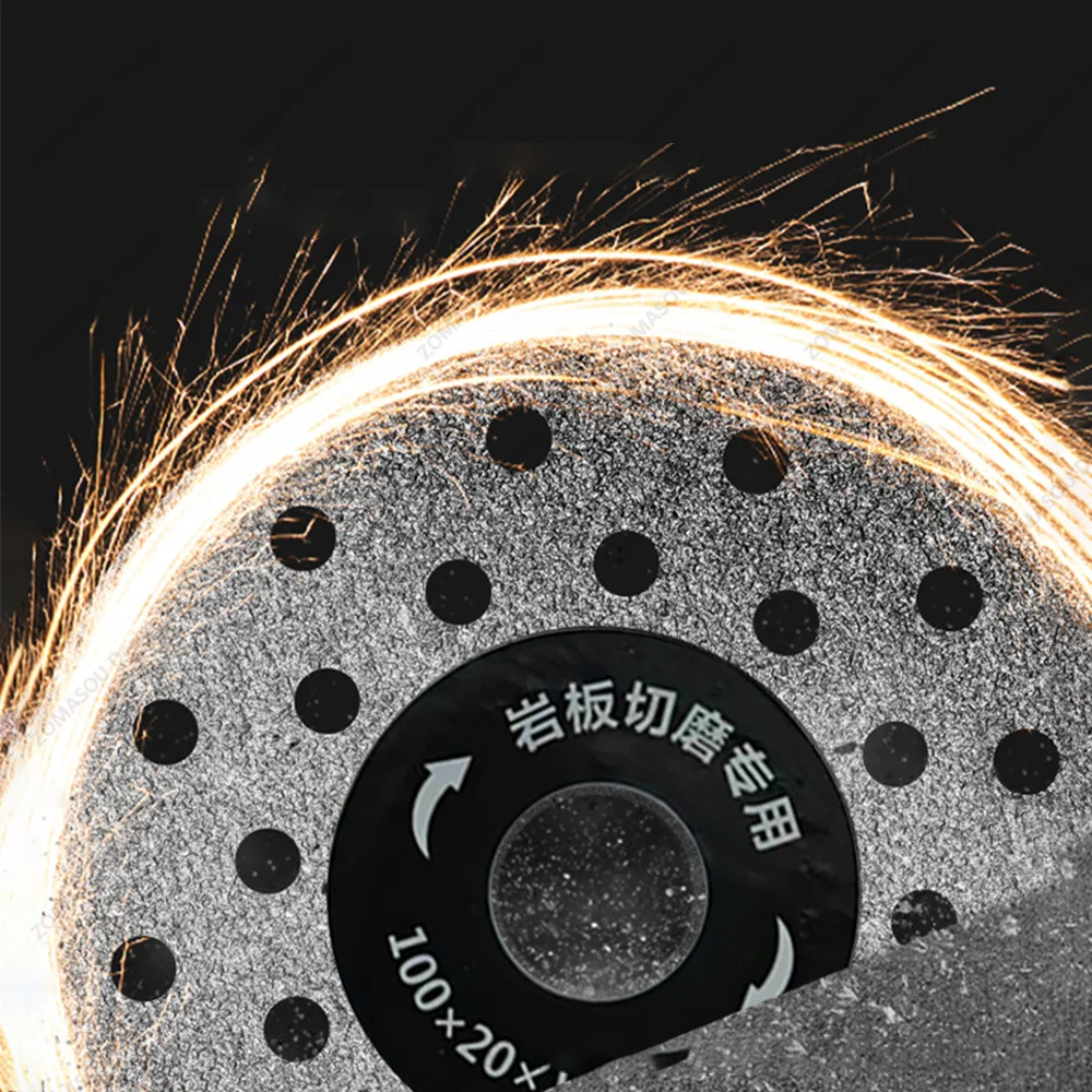 20-1Pc 4inch Super Thin Tile Cutting Disc Marble Diamond Saw Blade for Ceramic Porcelain Glass Granite Jade Grinding Wheel Disc