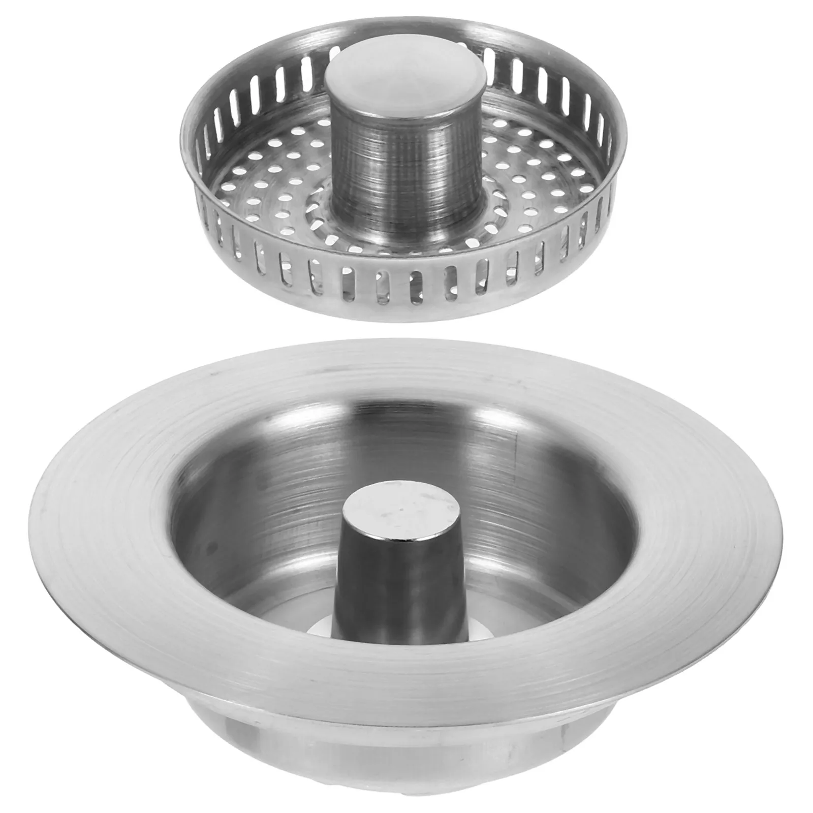 

Kitchen Sink Basket Bounce Core Drain Strainer Stopper Replacement Filter Stainless Steel