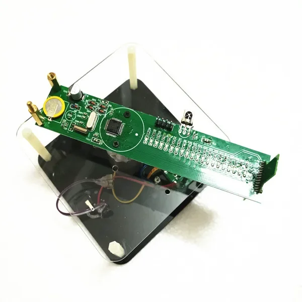 Rotating LED Kit Three-dimensional Rotating Display Single-chip POV Clock Rotating LED Display Kit