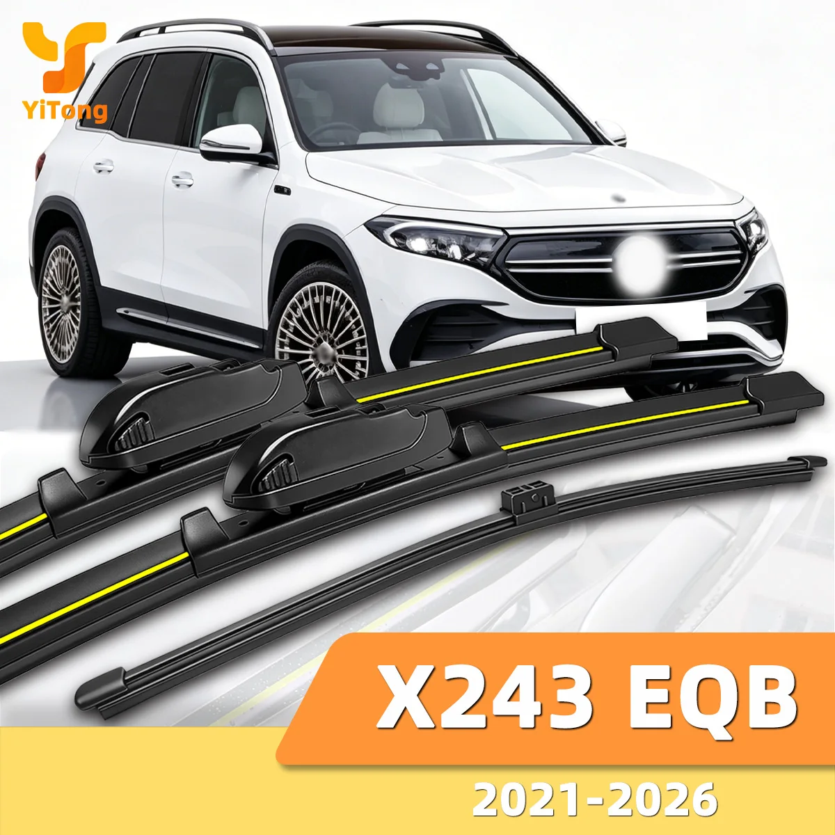 Suitable For Mercedes Benz X243 EQB 2021-2026 Front And Rear Windshield Wipers Durable Accessories For Car Windshields 2022 2024