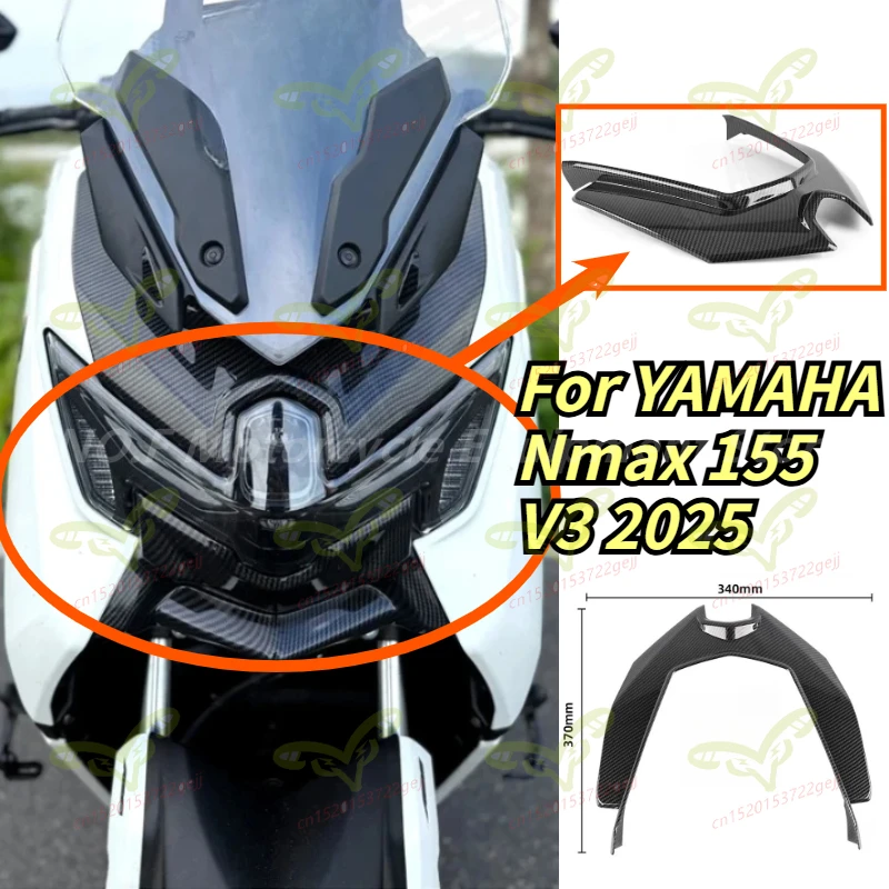 

Motorcycle Front Panel Decoration Motorcycle Headlight Cover Modification Motorcycle Accessories for Yamaha Nmax 155 V3 2025