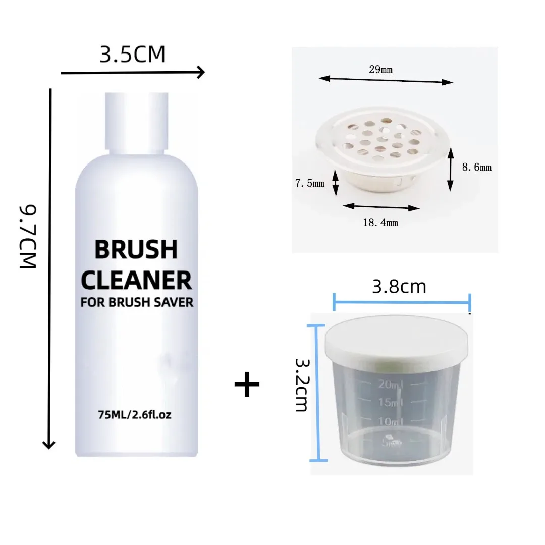 Brush Saver Cleaning Solution Brush cleaner liquid for Makeup brush Nail polish washing Tool