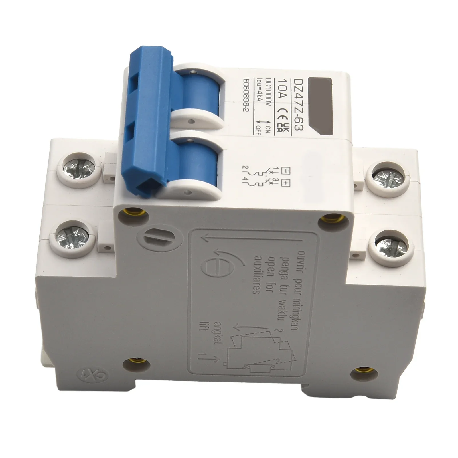 Breaker Breakers Circuit Breaker Thermomagnetism Wire 000 Cycles 1.42 X 2.95 X 3.15 Inches 1000V DC 4kV Control