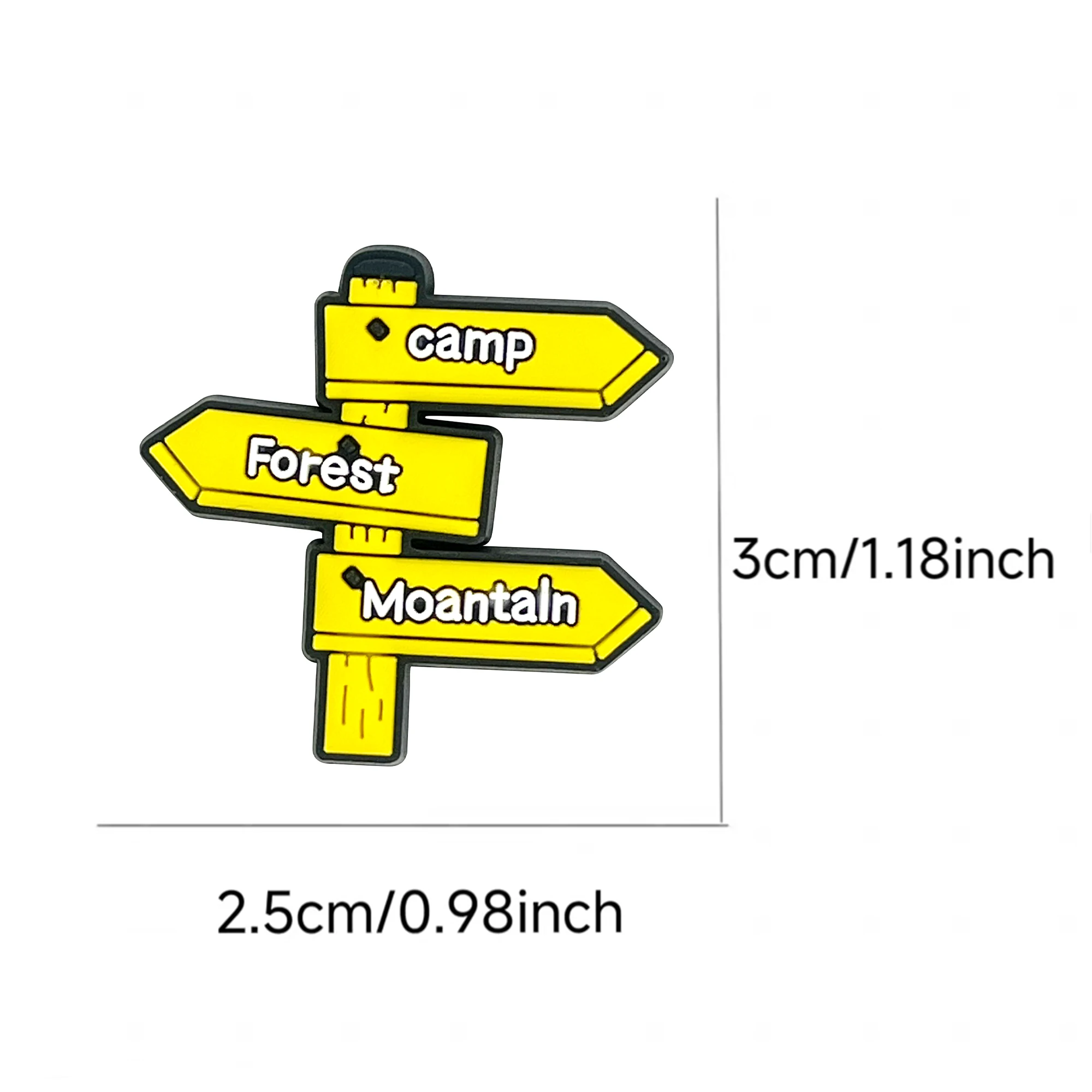 1-16pcs Cartoon Sporty Mountaineering Series PVC Shoe Charms Accessories DIY Creativity Sandal Wristbands Decorations Gifts