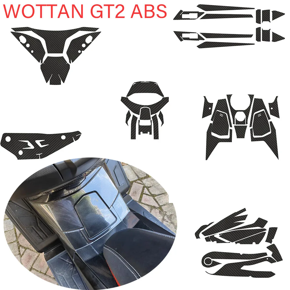 

Carbon Fiber Protective Film 3D Body Fuel Tank Sticker Printing Decorative Film Suitable For Wottan GT2 ABS 125 WottanGT2