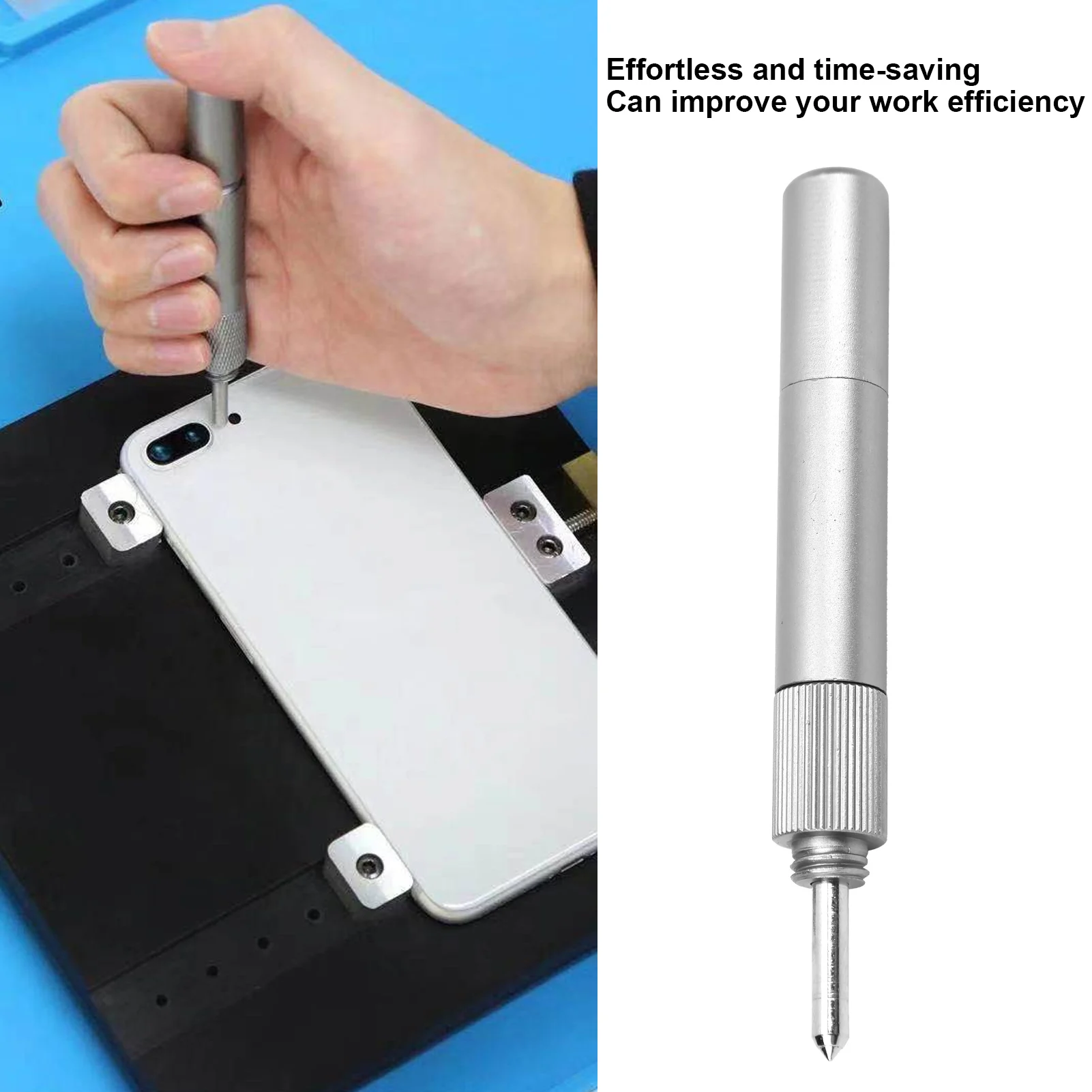 Phone Glass Breaker Aluminum Alloy Breaking Blasting Pen Compact Easy To Carry Rotatable Hand Cell Phone Repairing Tools