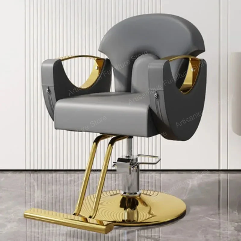 # Fashion Hairdressing Barber Chair Reclining Backrest Salon Chair Italian Swivel Silla Barbero Beauty Salon Furniture