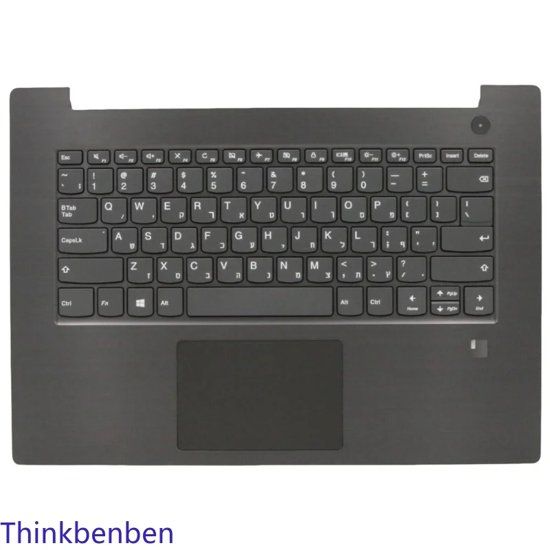 HB Hebrew (IL Israel) Iron Gray Keyboard Upper Case Palmrest Shell Cover For Lenovo V330 14 14IKB 14ISK 14ARR 5CB0Q64410