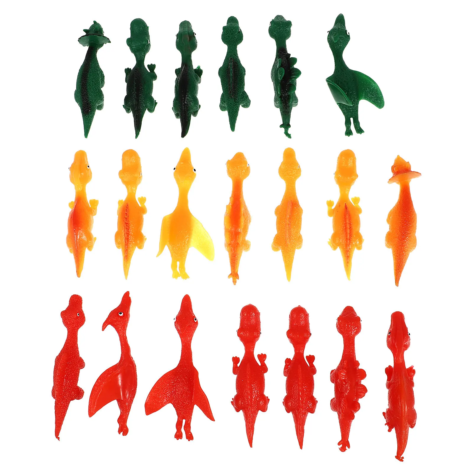 

20 Pcs Funny Dinosaur Toy Finger Interactive Toys Small Party Sling Shots Stretchy