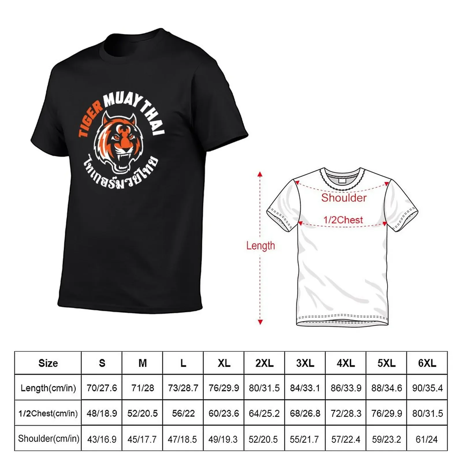 Tiger Muay Thai T-Shirt customizeds sublime blacks vintage t shirts Men's t-shirts