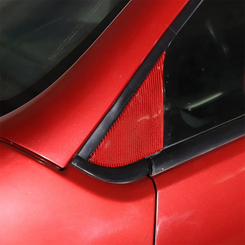 

For Mitsubishi Eclipse 06-2011 Soft Carbon Fiber Car A-pillar Triangular Panel Frame Cover Trim Sticker Car Accessories