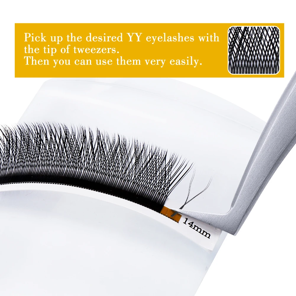 Gemerry 10 pcs Cilios Y Shape Eyelashes Extensions Volume Fans Brazilian Mix Cilios W Shapes Lash Natural Soft Wholesale