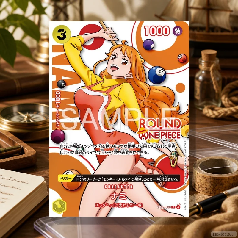 Коллекционные карты Nami ST29-008 JP DIY One Piece OPCG, самодельные одиночные карты, классическая игра, аниме-карты, подарок, игрушка, набор из 5 или 10 штук