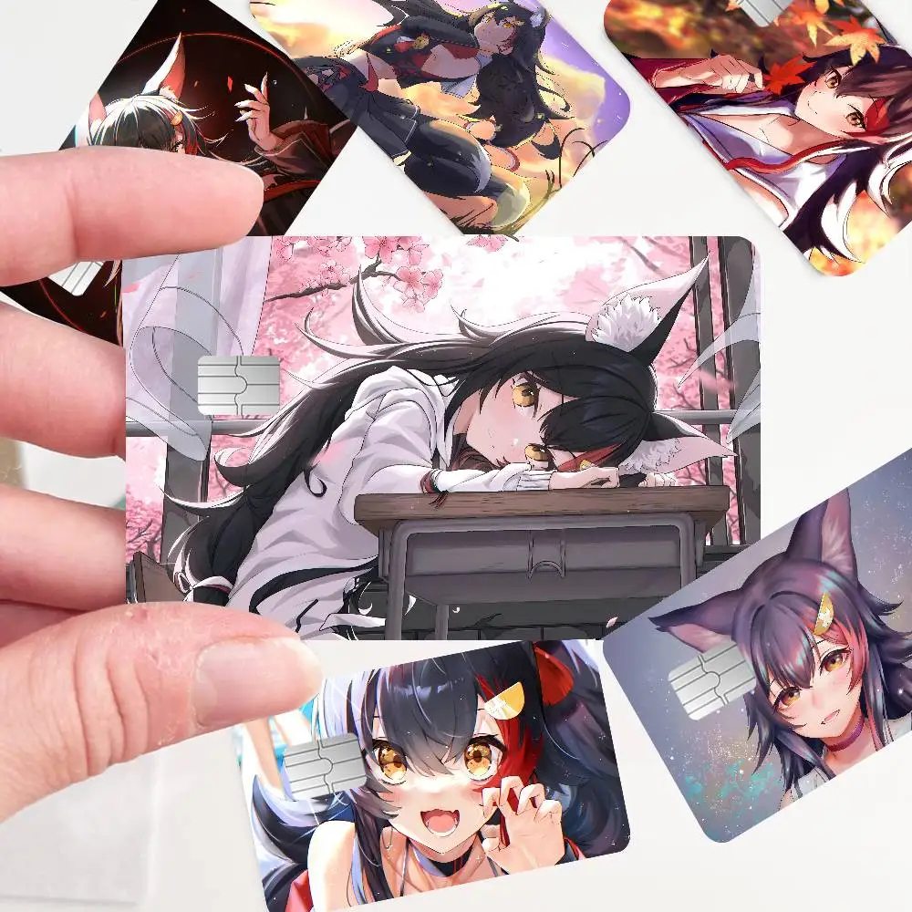 Anime Ookami Mio 2024 Anime Cartoon Skin Stickers Film Tape Case for Big Credit Debit Card Front Side
