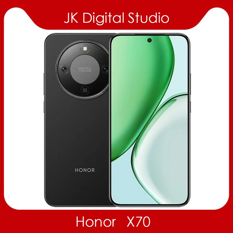 كاميرا جوجل بلاي الأصلية هونور X70 مقاس 6.79 بوصة AMOLED Snapdragon6 Gen4 بدقة 50 ميجابكسل 8300 مللي أمبير في الساعة 80 وات شاحن فائق MagicOS 9.0 OTA NFC