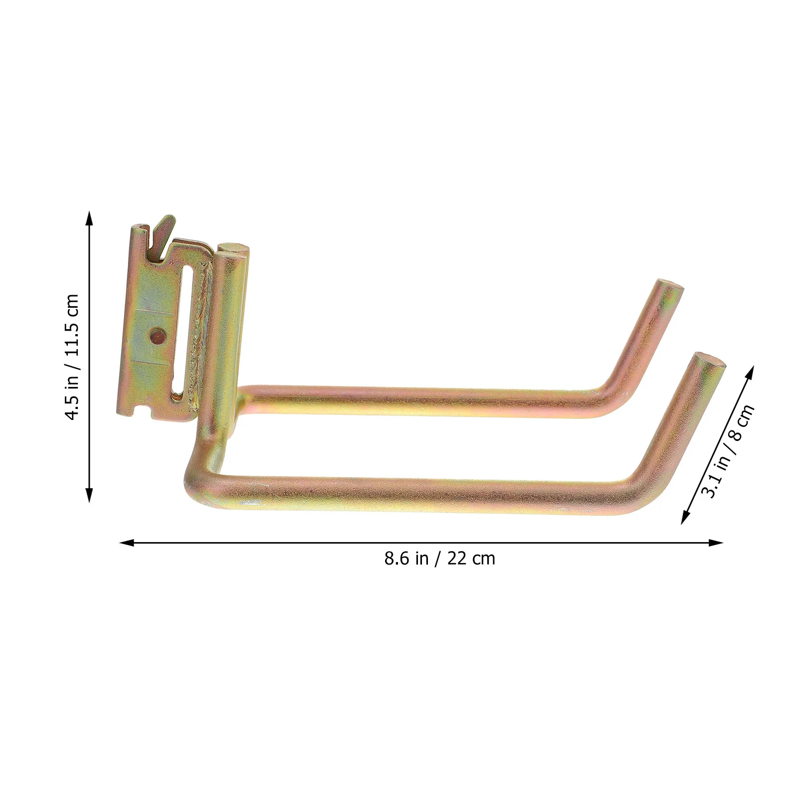 Zwaar uitgevoerd staal E-railaccessoires E-railhanger voor E-rail haakhanger E-rail schop gereedschapshanger E-rail haak voor gereedschap E